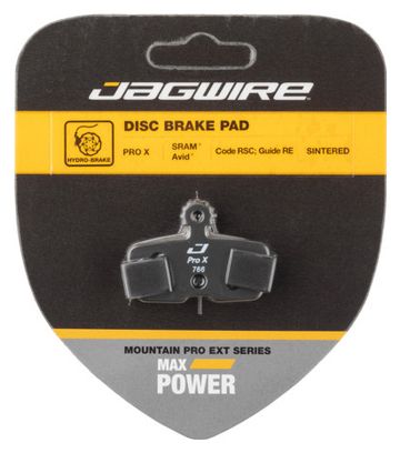 Plaquette de frein Jagwire Pro Extreme Sintered Disc Brake Pad Formula R1R  R1  R0  RX  T1  Mega