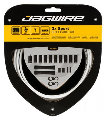 Jagwire 2x Sport Shift Kit Blanco