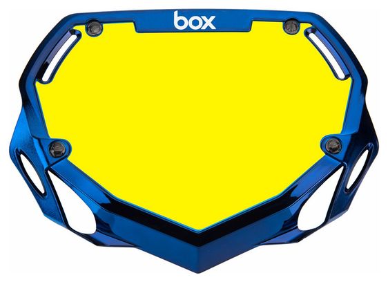 Plaque BOX two mini white et yellow/chrome blue
