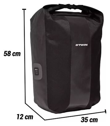 Elops 500 Luggage Rack Bag 1 x 20L Black