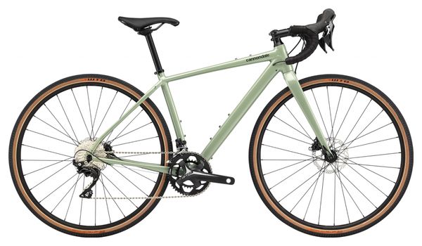 Bicicletta Gravel Cannondale Topstone 105 Donna Donna Shimano 105 11S 700 mm Agave Green 2020