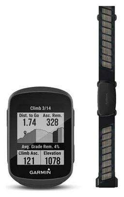 Compteur GPS Garmin Edge 130 Plus Pack HRM