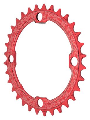 Race Face Narrow Wide Single Chainring 104mm BCD Red