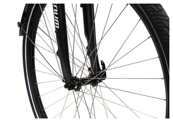 Bicyklet Claude Bicicletta elettrica da città Shimano Tourney 7S 500 Wh 700mm Blu notte opaco Marrone