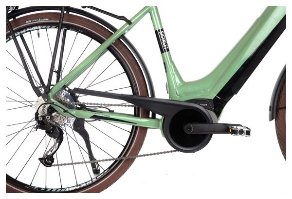 Vélo de Ville Électrique Bicyklet Victoire Shimano Alivio 9V 400 Wh 700 mm Vert Wood