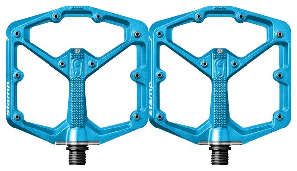 Pair of Crankbrothers Stamp 7 Pedals Blue