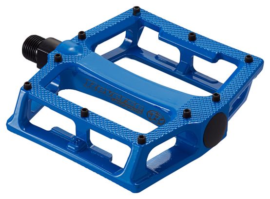 Reverse Shape 3D Flat Pedals - Blue