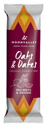 Barre Énergétique Moonvalley Oats & Dates Organic Energy Bar Betterave Rouge Orange 50 g