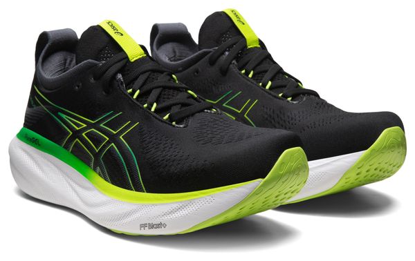 Asics Gel Nimbus 25 Running Shoes Black Green