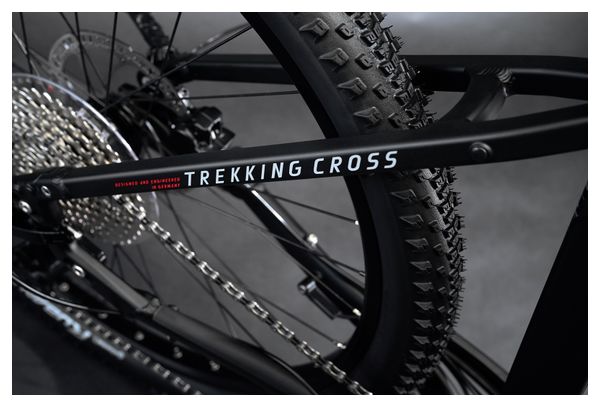 Haibike Trekking 6 Cross Low Bicicleta Eléctrica Híbrida Shimano Deore 10S 630 Wh 27.5'' Negro 2023