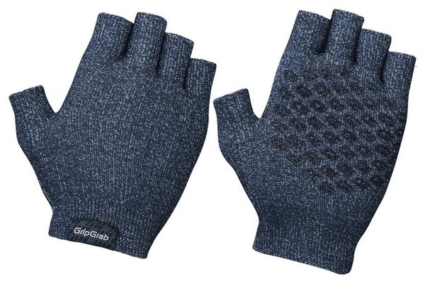 Short knit gloves GripGrab Freedom Navy Blue