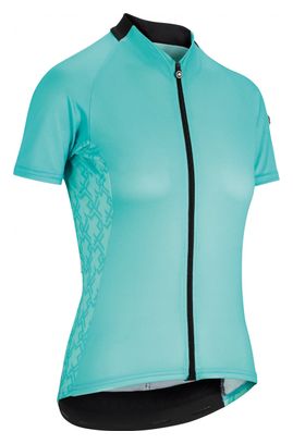 Assos UMA GT EVO Women&#39;s Short Sleeve Jersey Aqua / Green