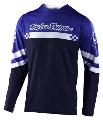 Troy Lee Designs Sprint Kids Long Sleeve Jersey Royal Blue White Factory