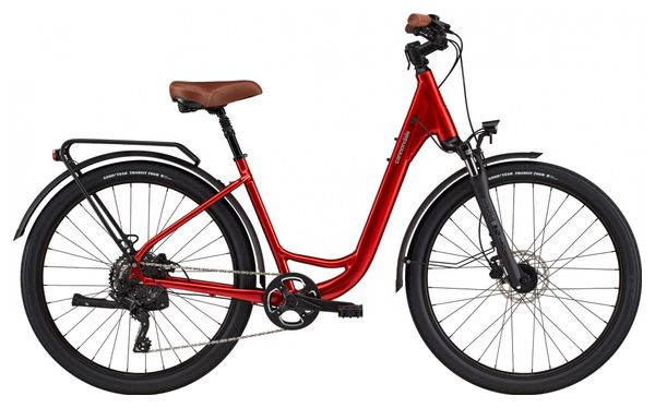 Cannondale Adventure EQ City Bike microSHIFT 8S 27.5'' Candy Red