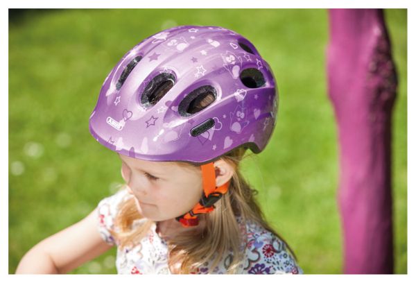 Casco infantil <strong>Abus </strong>Smiley <strong>2.0 </strong>Purple Star