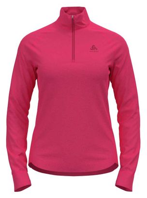 Women's Odlo Berra Pink 1/2 Zip Sweater