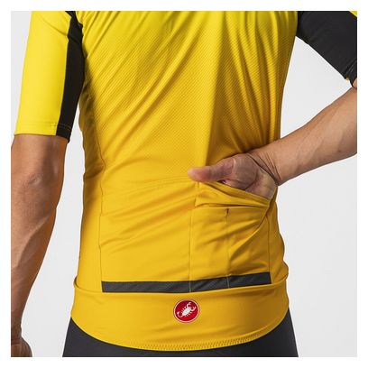 Maillot Manches Courtes Castelli Gabba RoS Edition Special Jaune