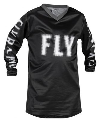 Fly F-16 Long Sleeve Jersey Black/White Child