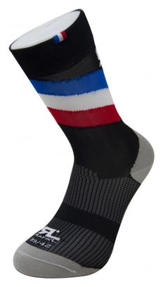 Rafa&#39;l Stripes Rafalsocks France Socks Black White / Multi