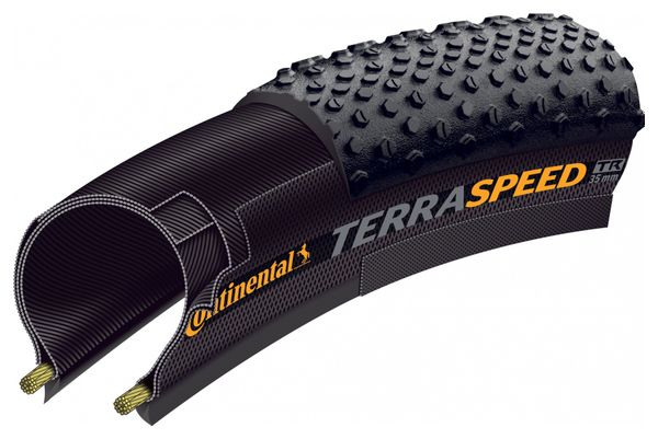 Continental Terra Speed 700 mm Gravelband Tubeless Ready Opvouwbaar ProTection BlackChili Compound Transparant Sidewall E-Bike e25