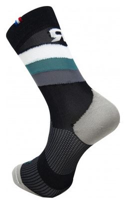 Rafa&#39;l Stripes Socks Black / White / Green