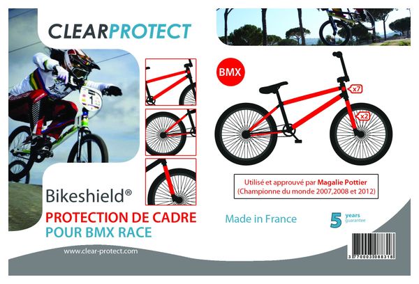 CLEARPROTECT Unsichtbarer Schutz BMX Frame Kit