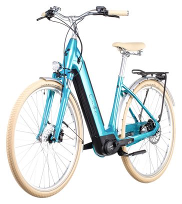 Cube Ella Cruise Hybrid 500 Easy Entry Electric City Bike Shimano Nexus 7S 500 Wh 700 mm Aquamarine Blue 2022