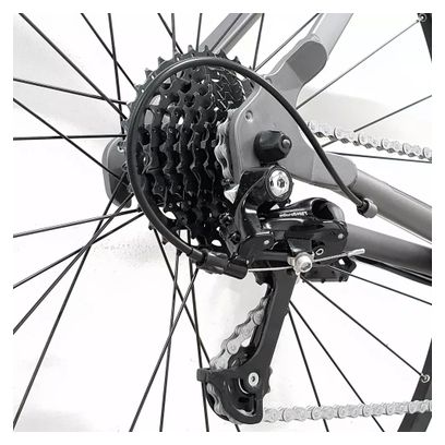 Vélo de Route TRIBAN Cyclotourisme RC 120 Shimano 8V Gris Abyss