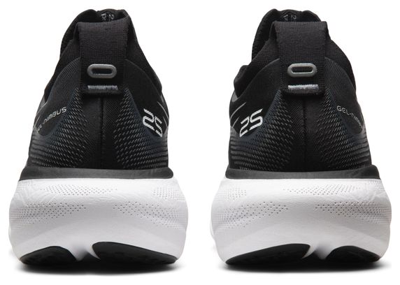 Chaussures de Running Asics Gel Nimbus 25 LARGE Noir Blanc