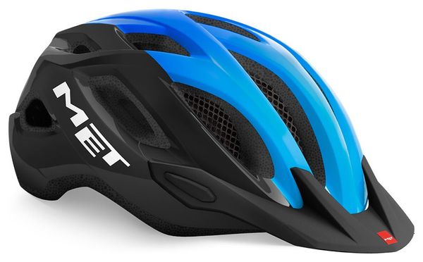 Met Crossover All-Moutain Helmet Glossy Black Cyan 2021