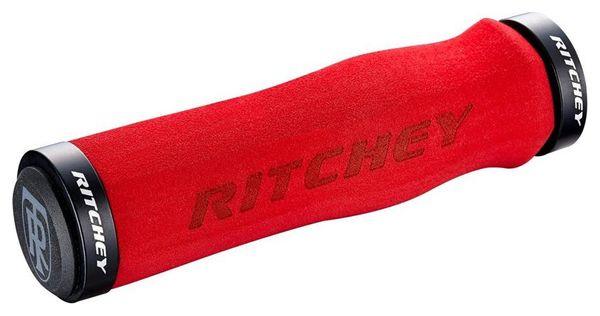 Ritchey WCS Ergo Locking 4-bolts Grips Red 130mm