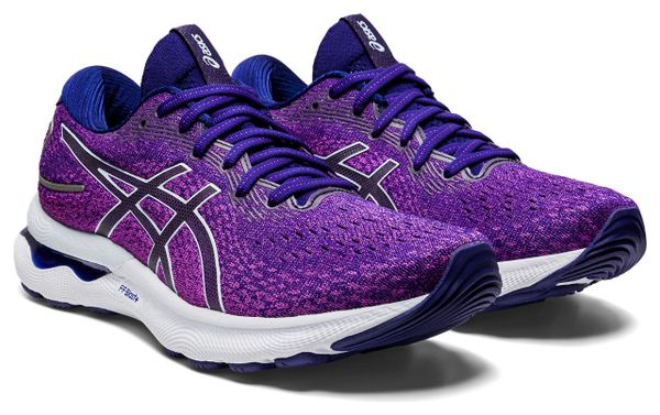 Asics Gel Nimbus 24 Blue Purple Women's Running Shoes