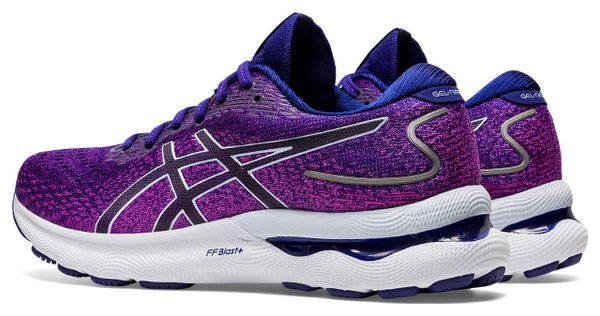 Asics Gel Nimbus 24 Blue Purple Women's Running Shoes