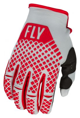 Fly Kinetic Long Gloves Red / Grey Child