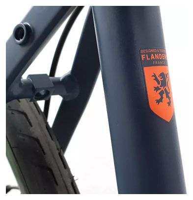 Vélo de Route TRIBAN Cyclotourisme RC 120 Disc Shimano 8V Marine/Orange