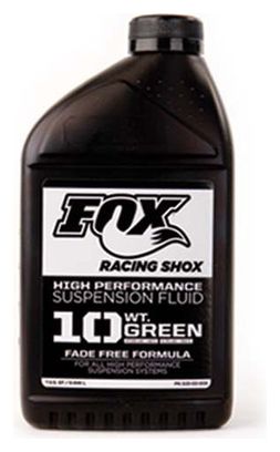 FOX Huile Fourche Fox Fluid 32 oz 10 WT Verte 940ml