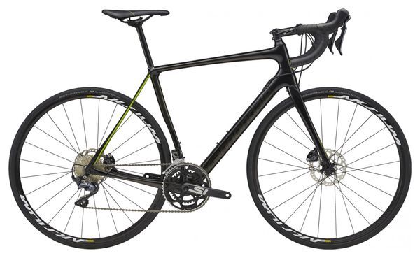 Bicicleta de carretera Cannondale Synapse Carbon Disc Ultegra Shimano Ultegra 11S 700 mm Negro Verde ácido 2018