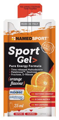 NamedSport Sport Gel Gel 25ml Naranja