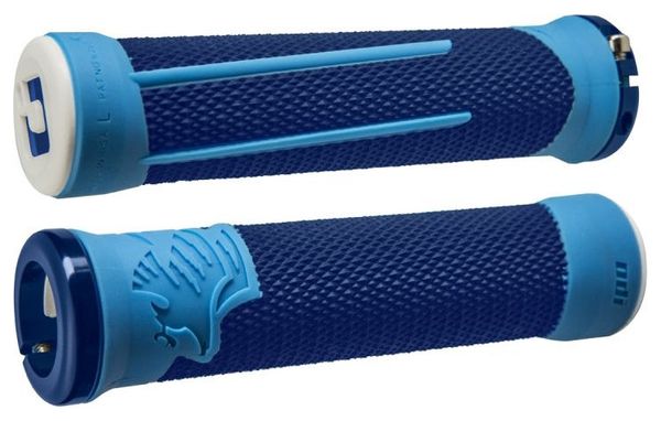 Pack poignee ODI AG2 v2.1 lock on 135mm bleu/bleu