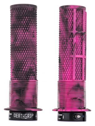 Paar DMR DeathGrip grips met marmeren roze flenzen