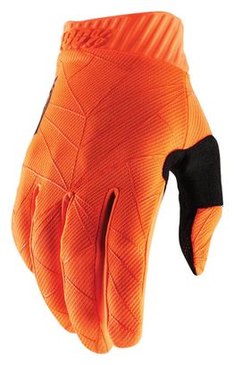 100% RIDEFIT Gloves Fluo Orange Black