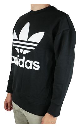 Adidas Originals Trefoil Over Crew CW1236  Homme  Noir  Sweat-shirt