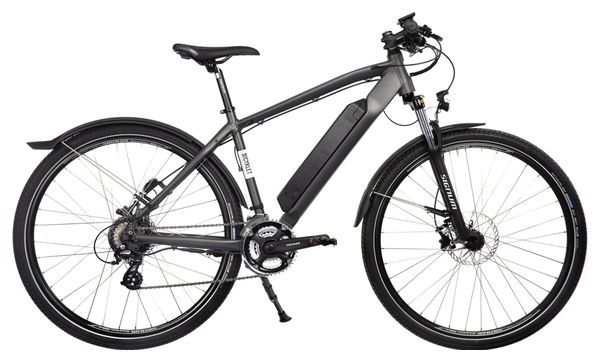 Bicyklet Joseph Electric Hybrid Bike Shimano Altus 7S 417 Wh 700 mm Black Dark Grey