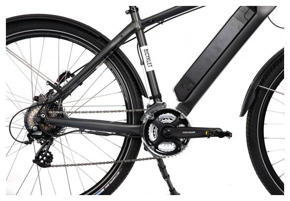 Bicyklet Joseph Electric Hybrid Bike Shimano Altus 7S 417 Wh 700 mm Black Dark Grey