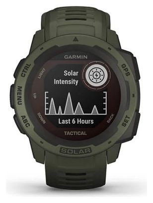 Montre GPS Garmin Instinct Solar - Tactical Edition Vert Mousse
