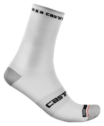 Pair of Castelli Rosso Corsa Pro 15 Socks White