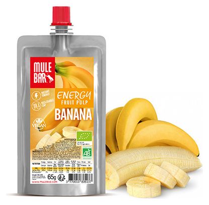 MuleBar Organic & Vegan Fruit Pulp Pouch Banana 65 g
