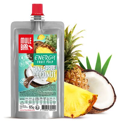 MuleBar Vegan Fruit Pulp Pouch Pineapple Coconut 65 g