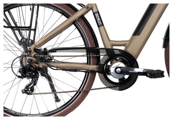 Bicyklet Carmen Electric City Bike Shimano Tourney/Altus 7S 504 Wh 700 mm Braun Tan