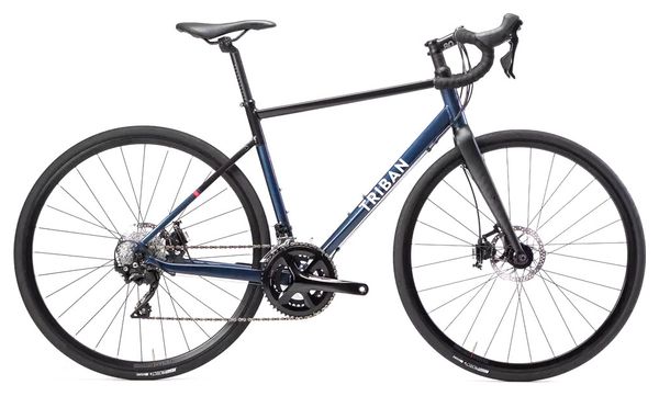 Bicicleta de carretera para mujer Triban RC520 Disc Shimano 105 Night Blue